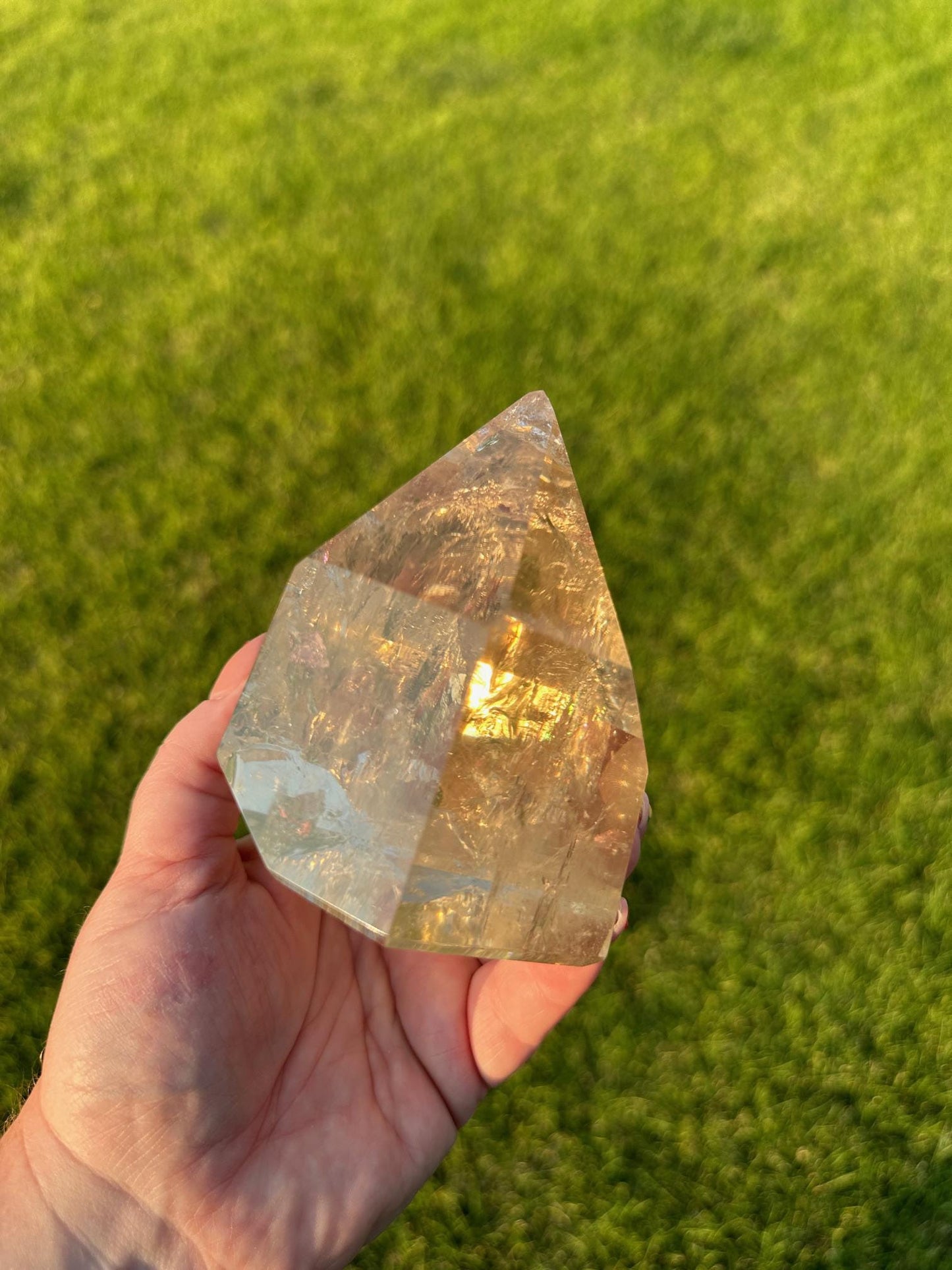 Extra Quality Natural Citrine from Brazil - 4 Inches Tall, 2lbs