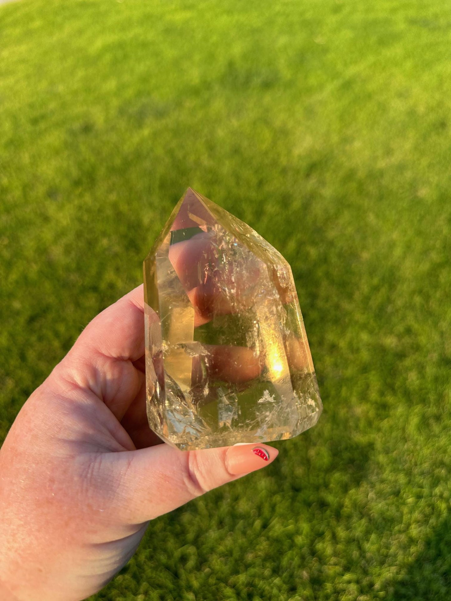 Extra Quality Natural Citrine from Brazil - 3.5 Inches Tall, 15oz