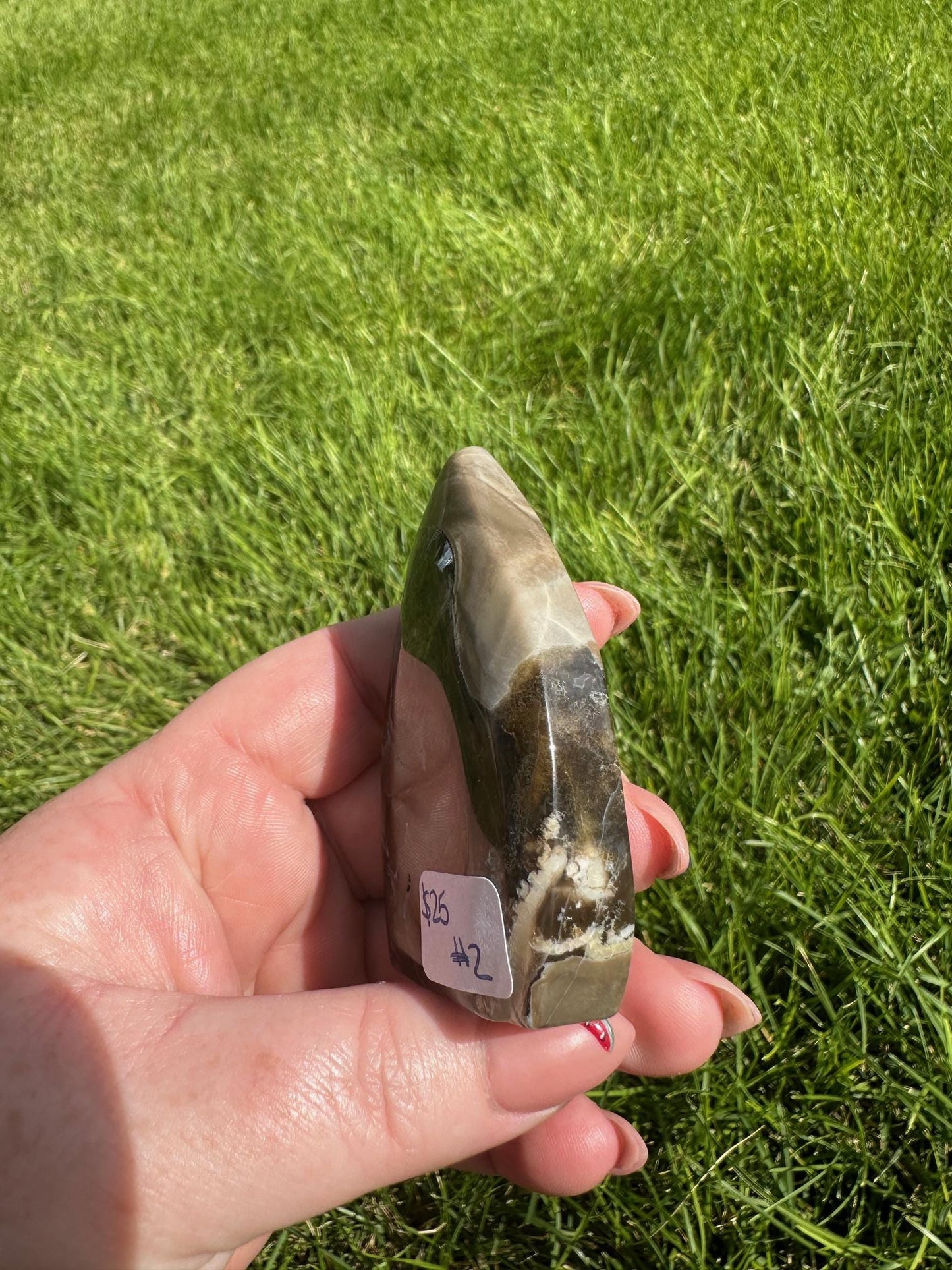 Volcanic Agate Freeforms - 2.8 Inches Tall or 2.5 Inches Tall