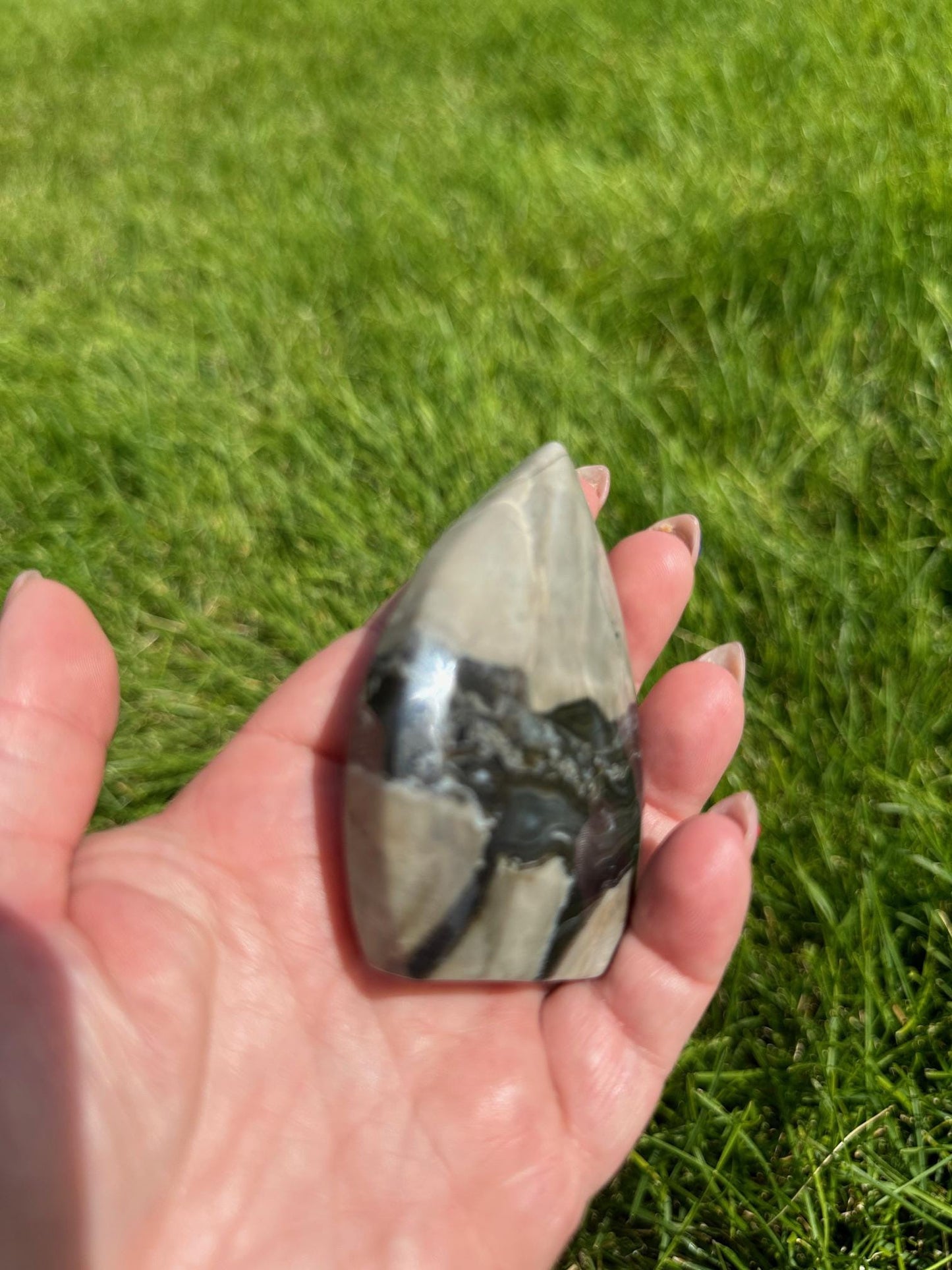 Volcanic Agate Freeforms - 2.8 Inches Tall or 2.5 Inches Tall