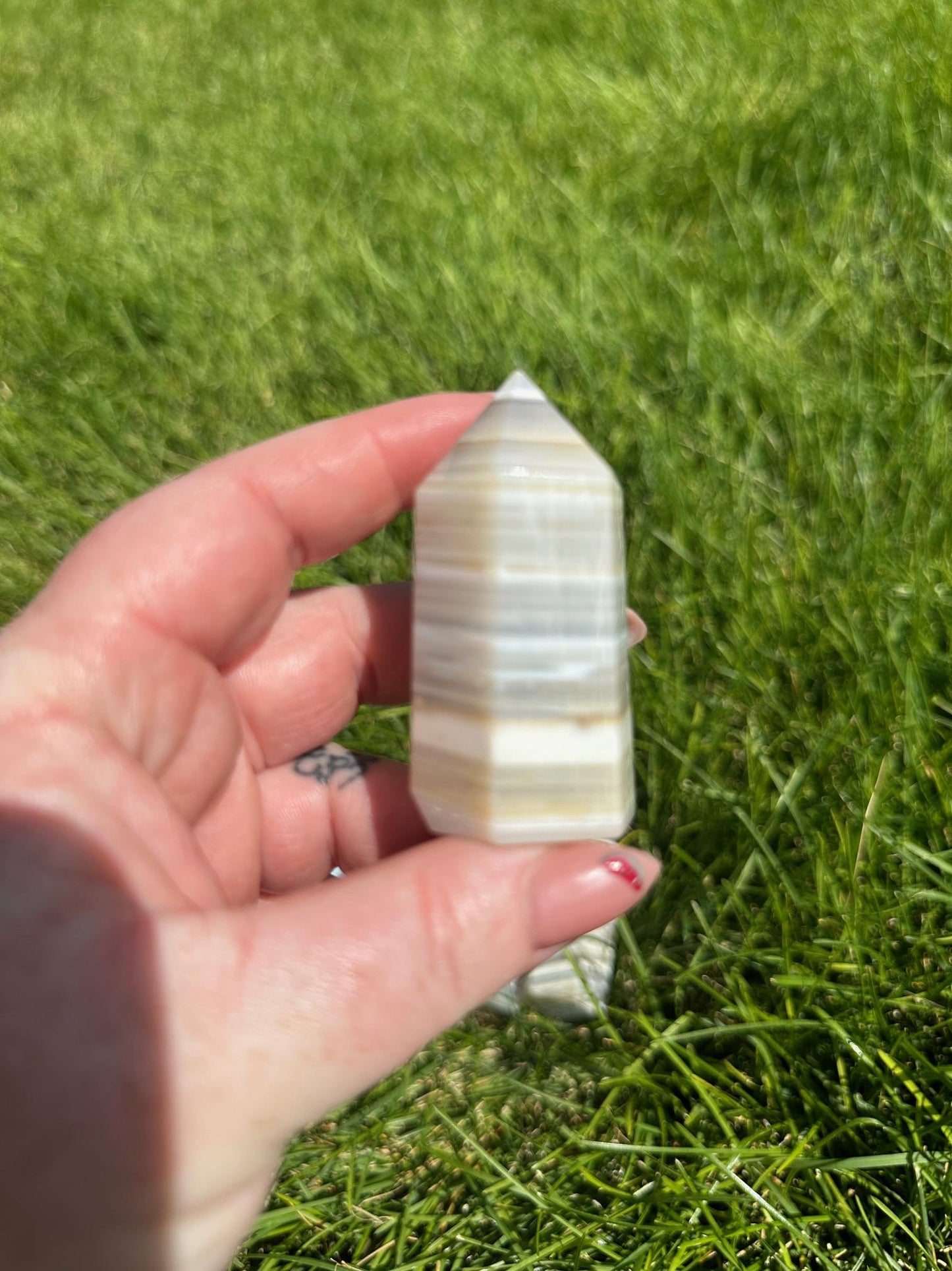 Gray Banded Agate Crystal Towers - Unique and Elegant Options