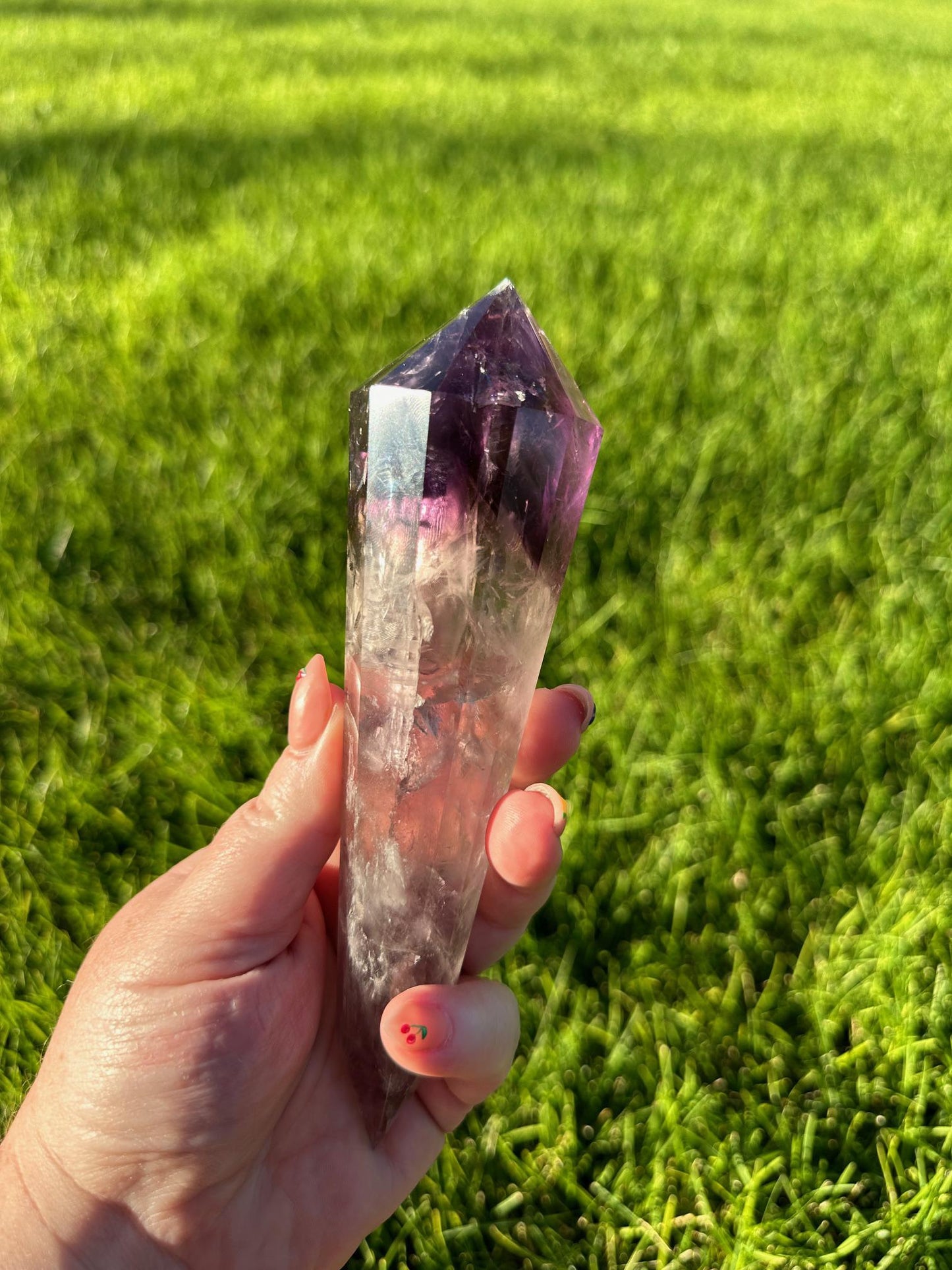 High-Quality Amethyst Vogel from Brazil - 6.5 Inches Long, 13oz