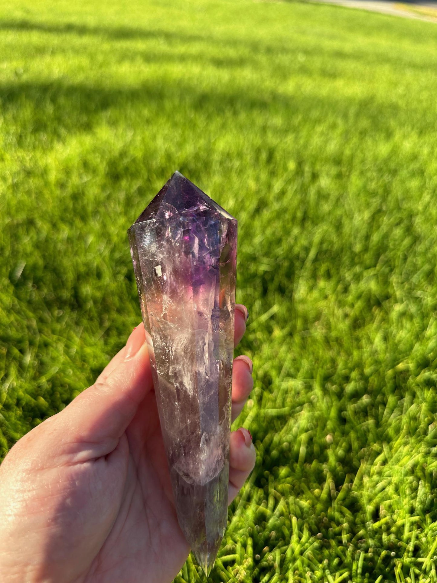 High-Quality Amethyst Vogel from Brazil - 6.5 Inches Long, 13oz