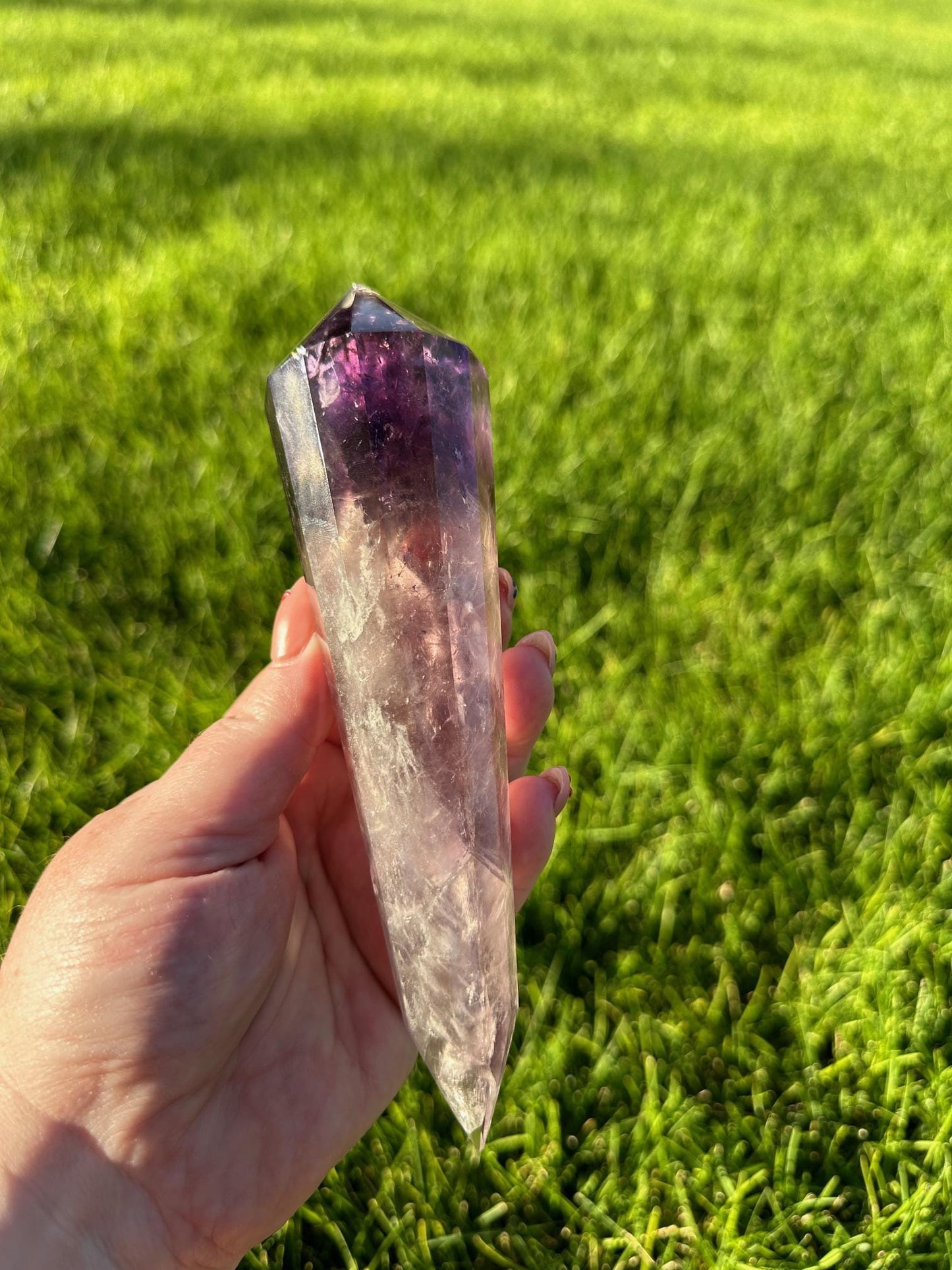 High-Quality Amethyst Vogel from Brazil - 6.5 Inches Long, 13oz