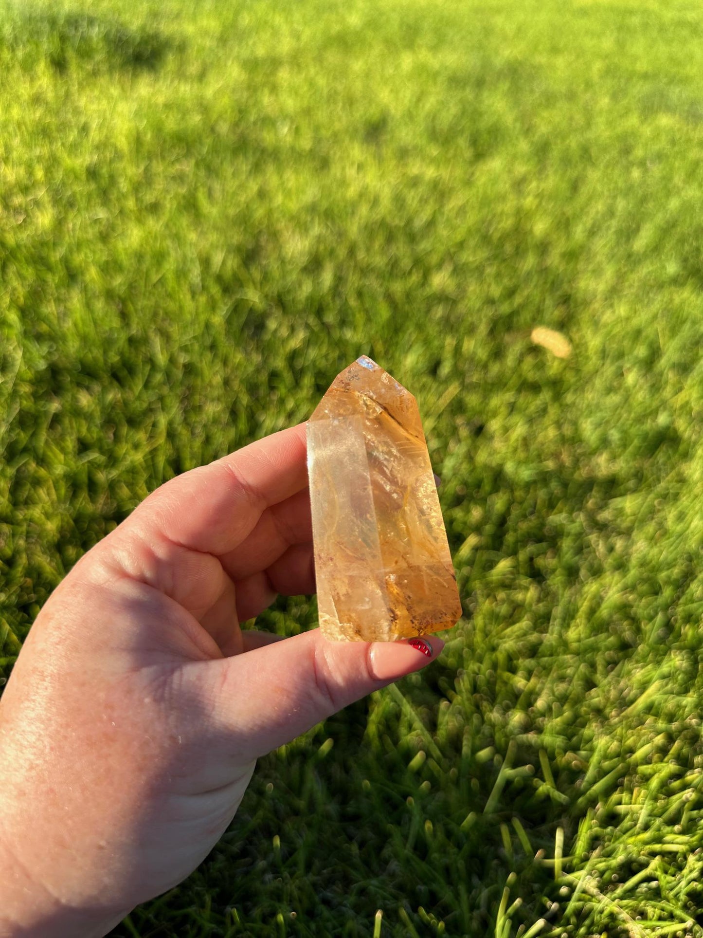 Golden Healer Quartz Tower - 2 3/4 Inches Tall, 6oz