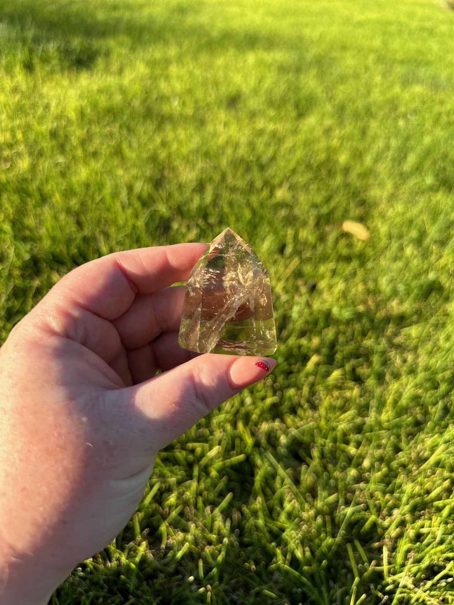 Super Clear Natural Citrine Tower from Brazil - 2 1/4 Inches Tall