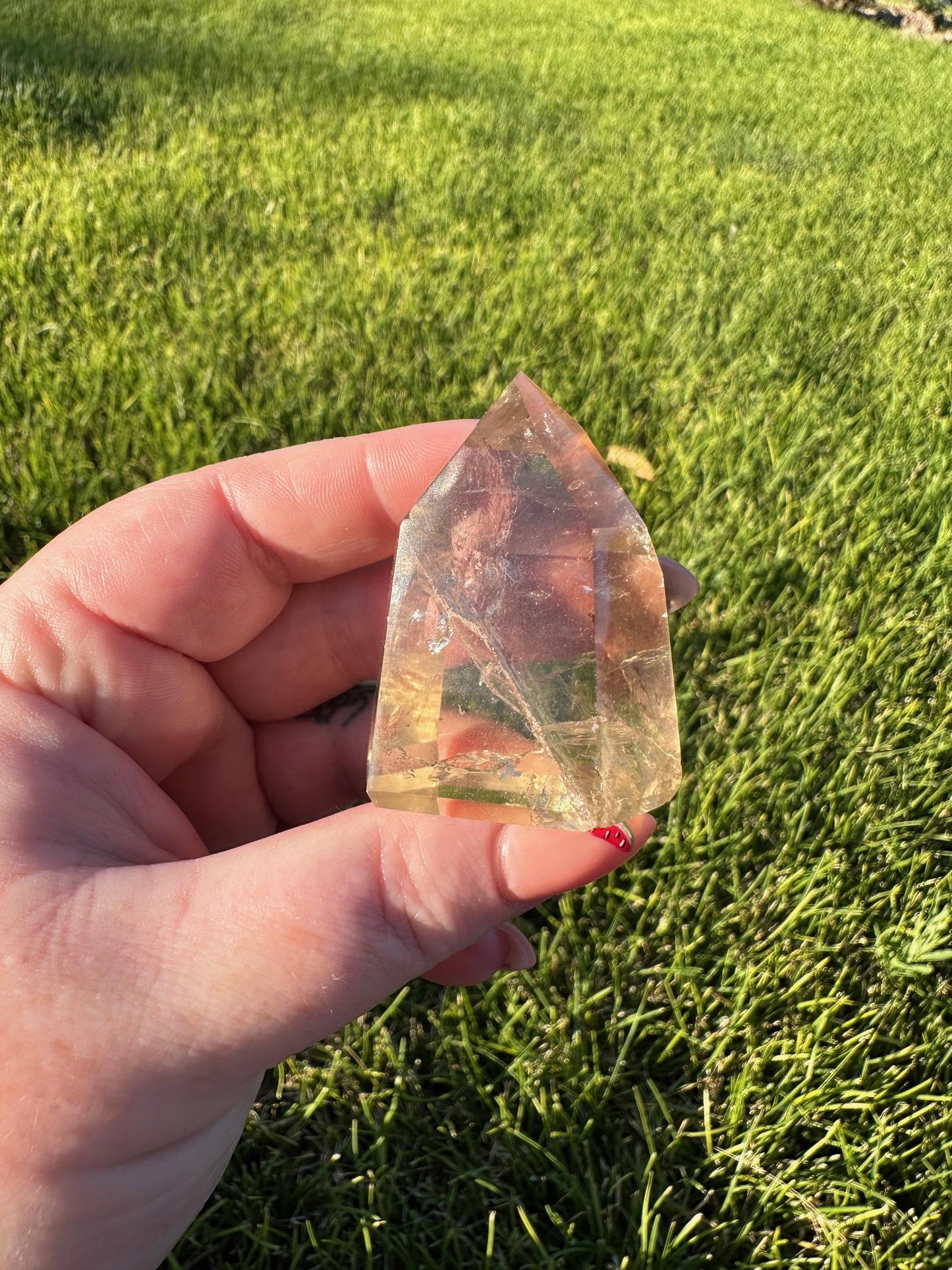 Super Clear Natural Citrine Tower from Brazil - 2 1/4 Inches Tall