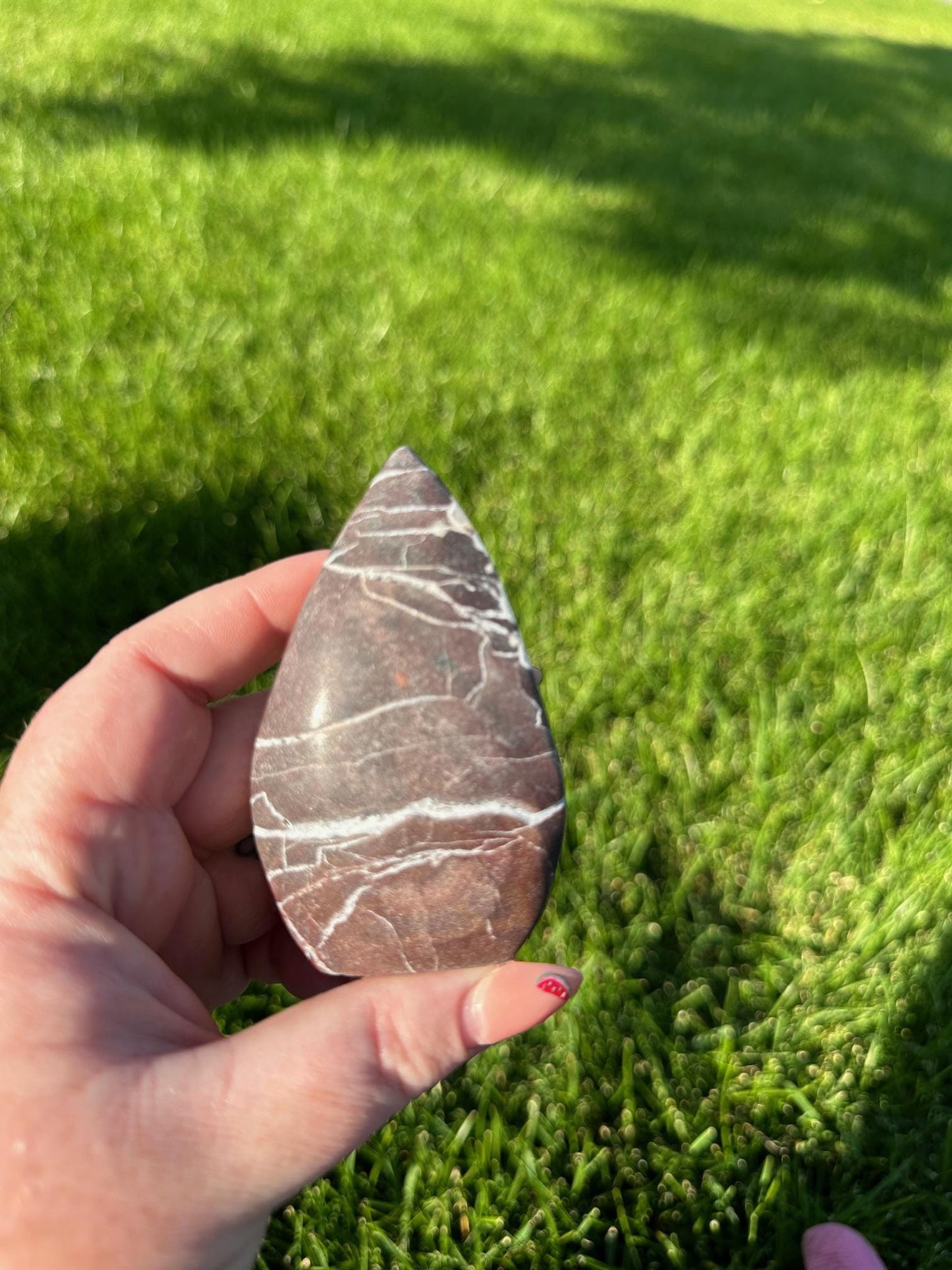 Crazy Lace Agate Freeform – 3.1" Tall, 5 oz – Joy, Balance, and Protection Stone from Mexico