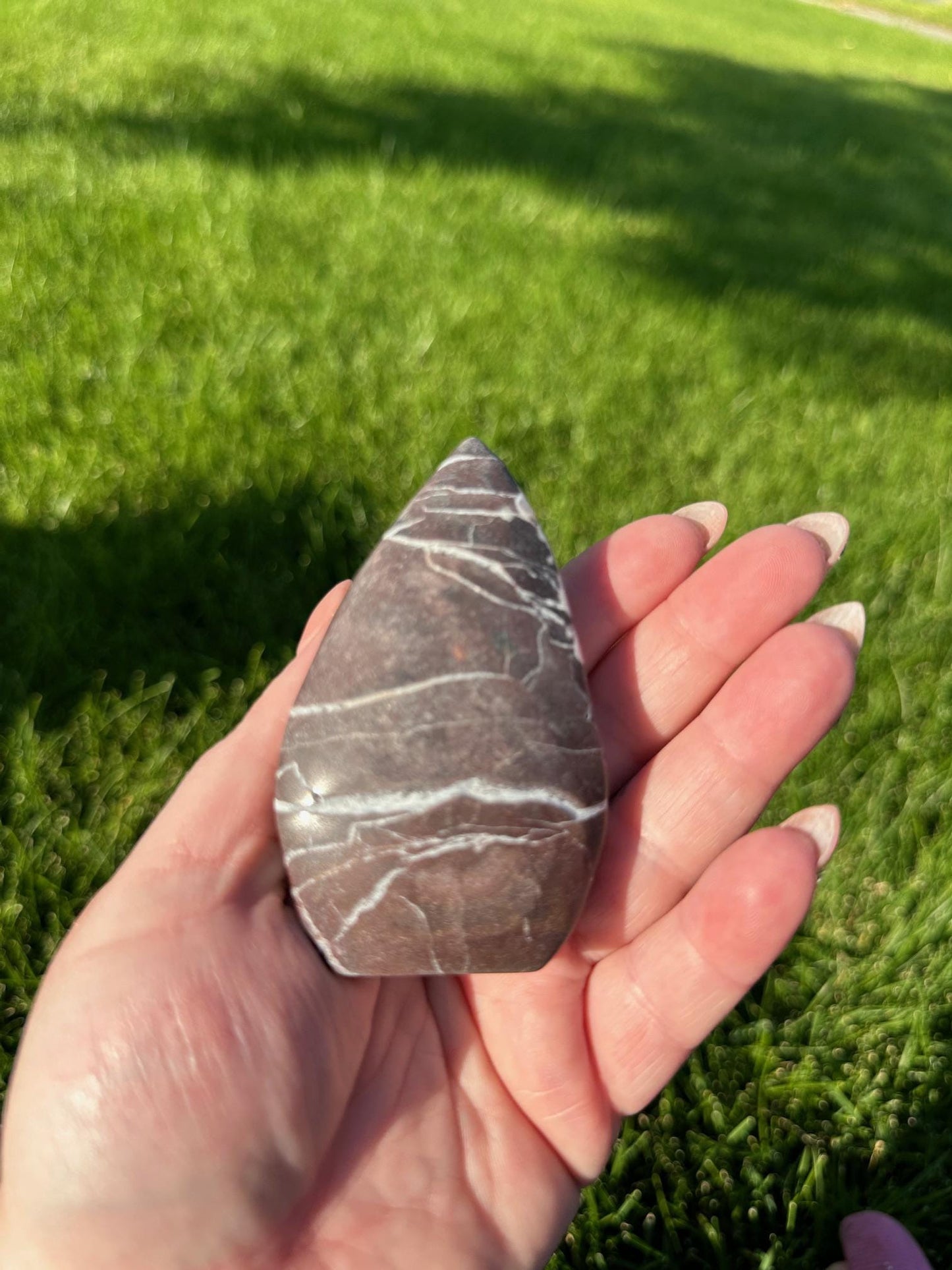 Crazy Lace Agate Freeform – 3.1" Tall, 5 oz – Joy, Balance, and Protection Stone from Mexico