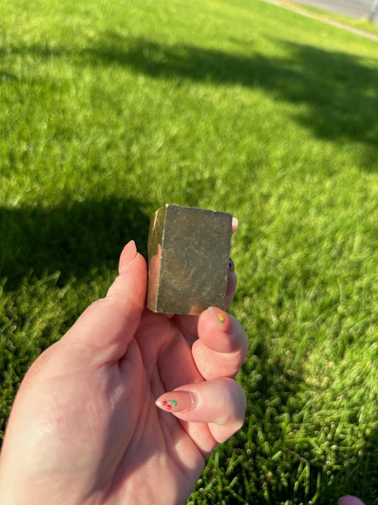 Pyrite Cube – 1.5" and 9 oz – Abundance, Protection, and Confidence Stone