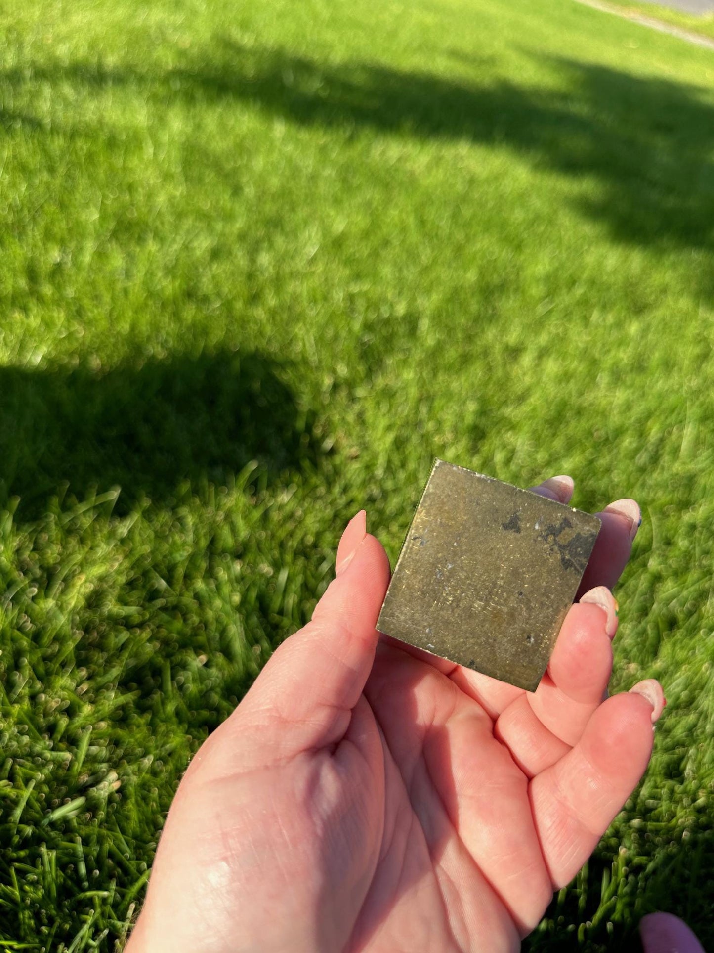 Pyrite Cube – 1.5" and 9 oz – Abundance, Protection, and Confidence Stone