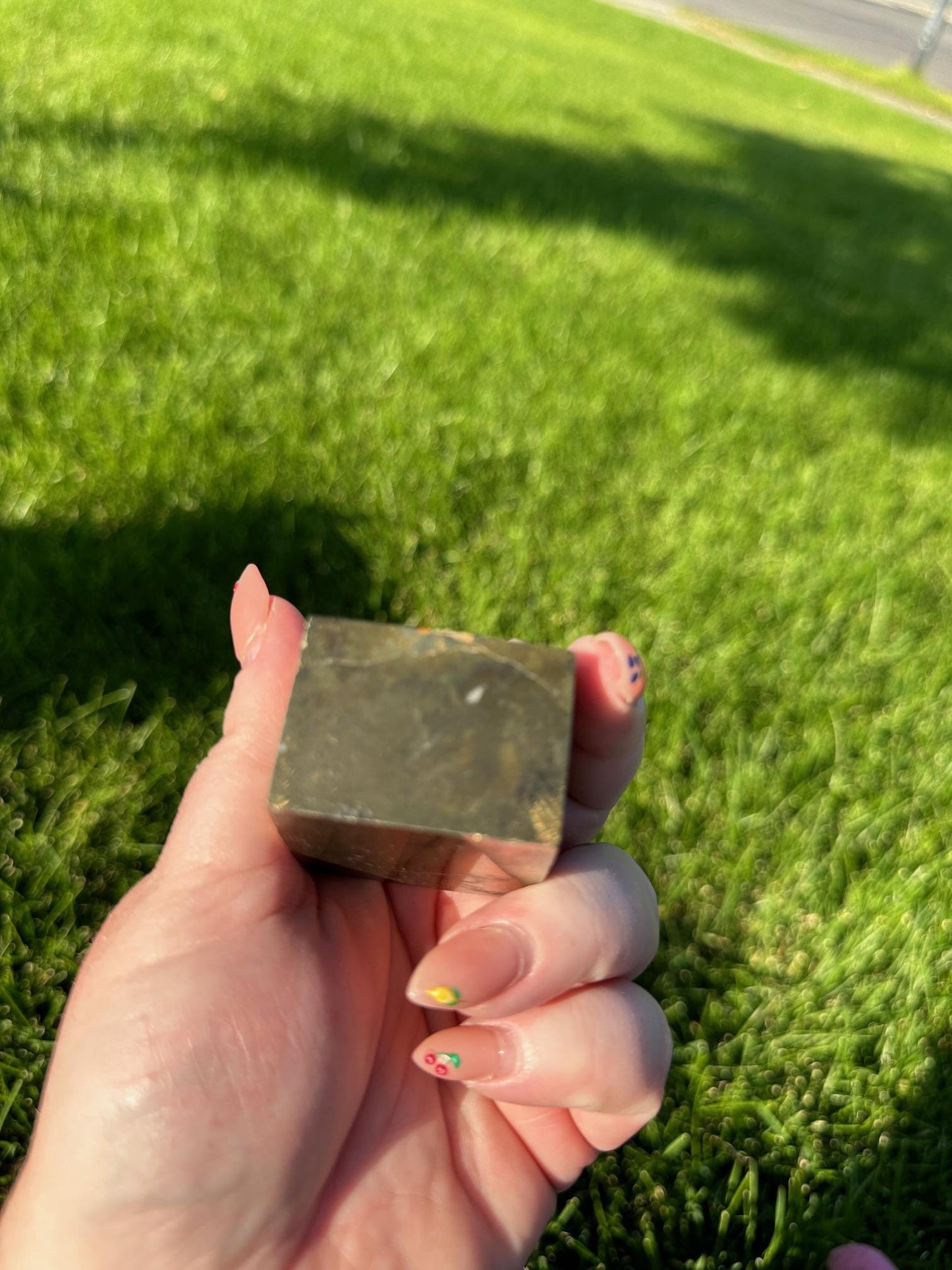 Pyrite Cube – 1.5" and 9 oz – Abundance, Protection, and Confidence Stone