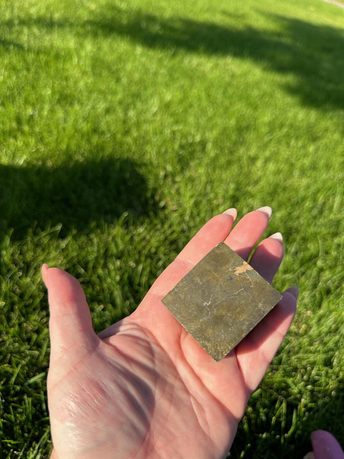 Pyrite Cube – 1.5" and 9 oz – Abundance, Protection, and Confidence Stone