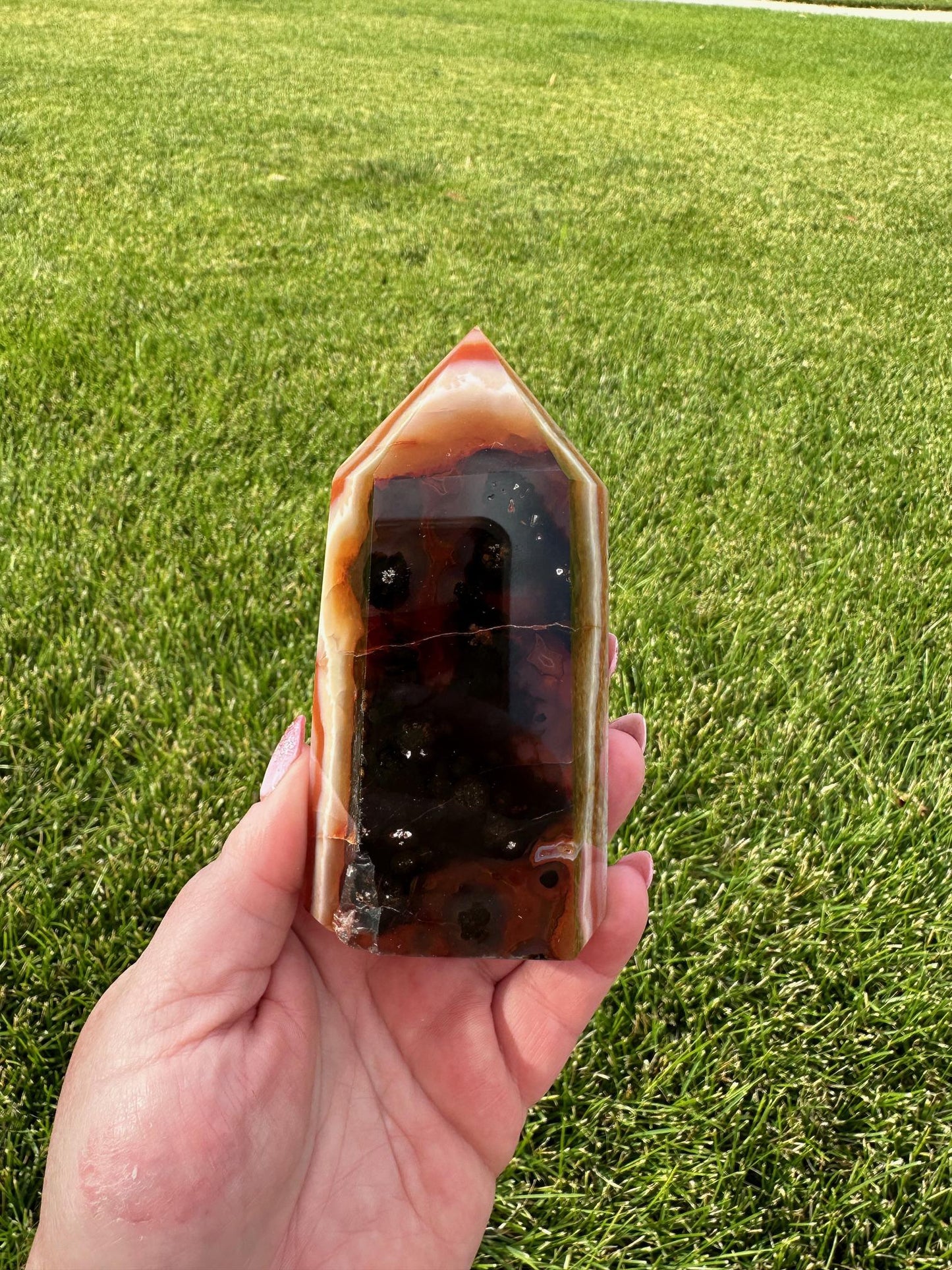 Stunning 4.5" Carnelian Tower - One Pound of Powerful Energy & Vibrance!