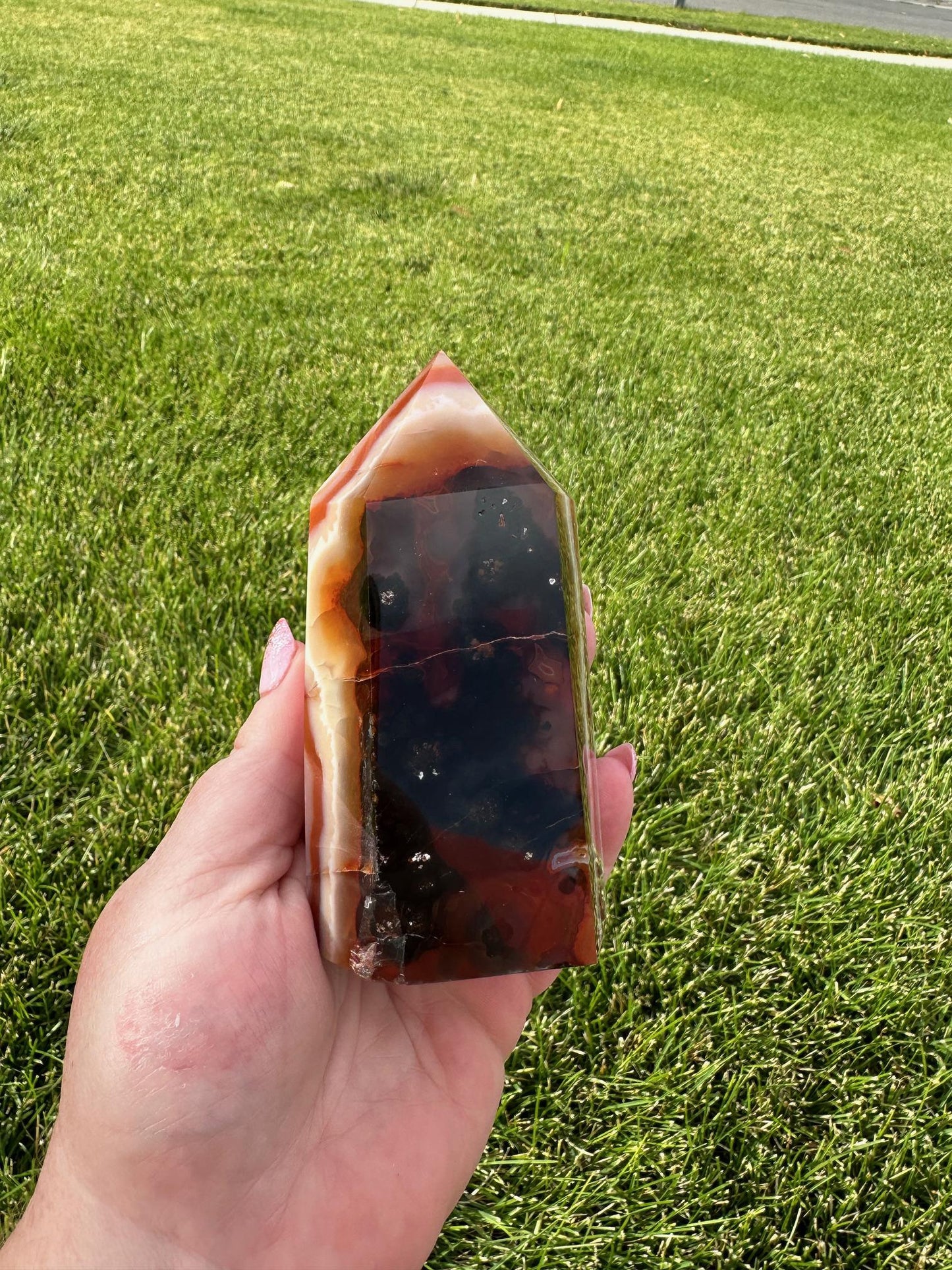 Stunning 4.5" Carnelian Tower - One Pound of Powerful Energy & Vibrance!