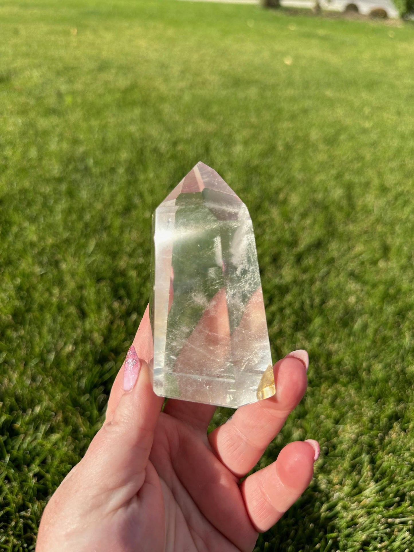 Stunning 3.5" Clear Quartz Tower - 10oz of Amplifying Energy & Pure Clarity