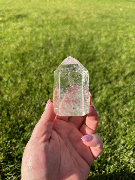 Beautiful 3" Clear Quartz Tower - 10oz of Energy Amplification & Spiritual Clarity