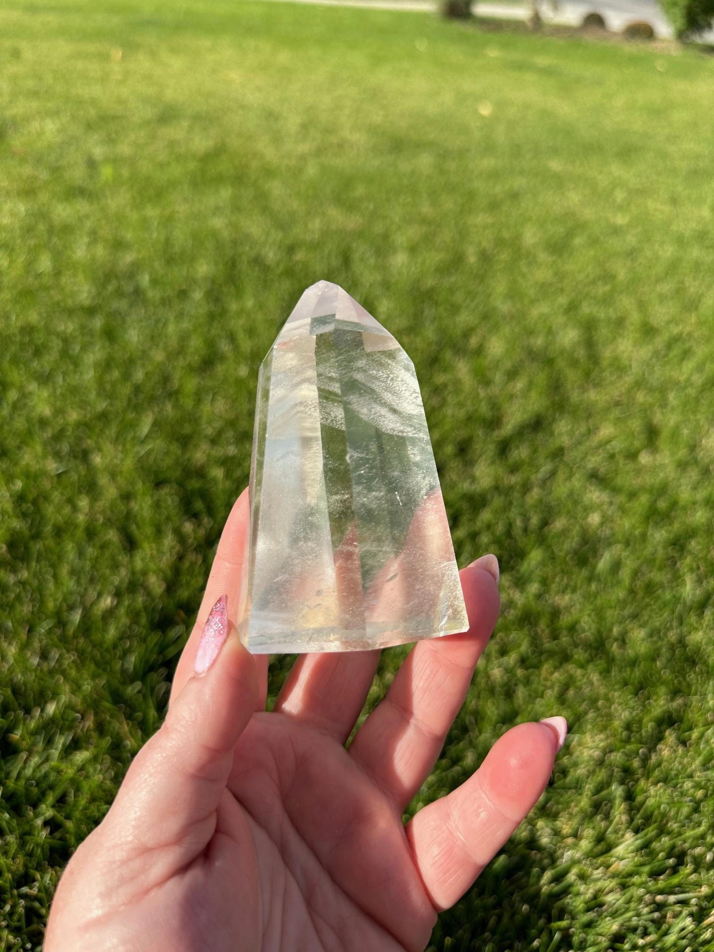 Stunning 3.5" Clear Quartz Tower - 10oz of Amplifying Energy & Pure Clarity