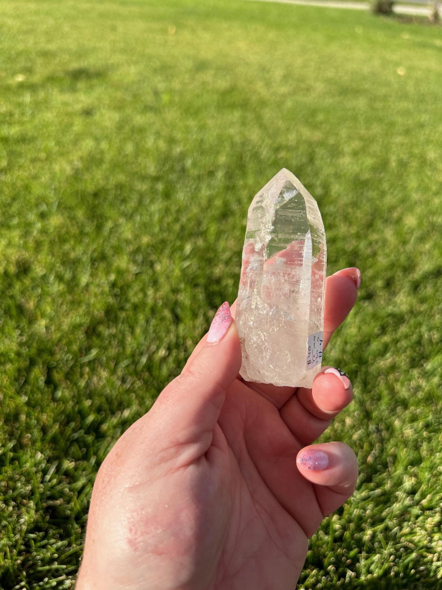 Enchanting 3.5" Lemurian Quartz with Rainbows - Ancient Wisdom & High Vibrational Energy