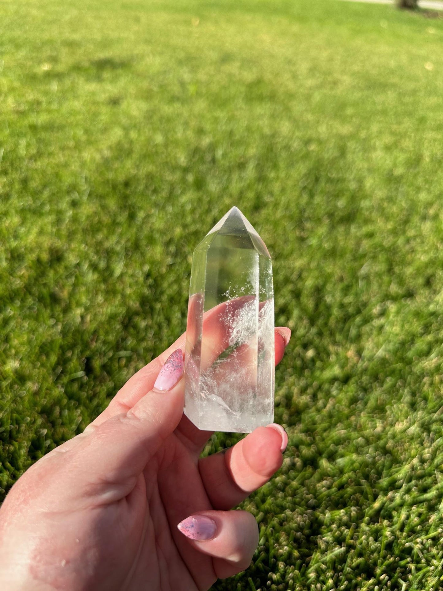 Beautiful 2.5" Clear Quartz Crystal - Amplifying Energy & Clarity