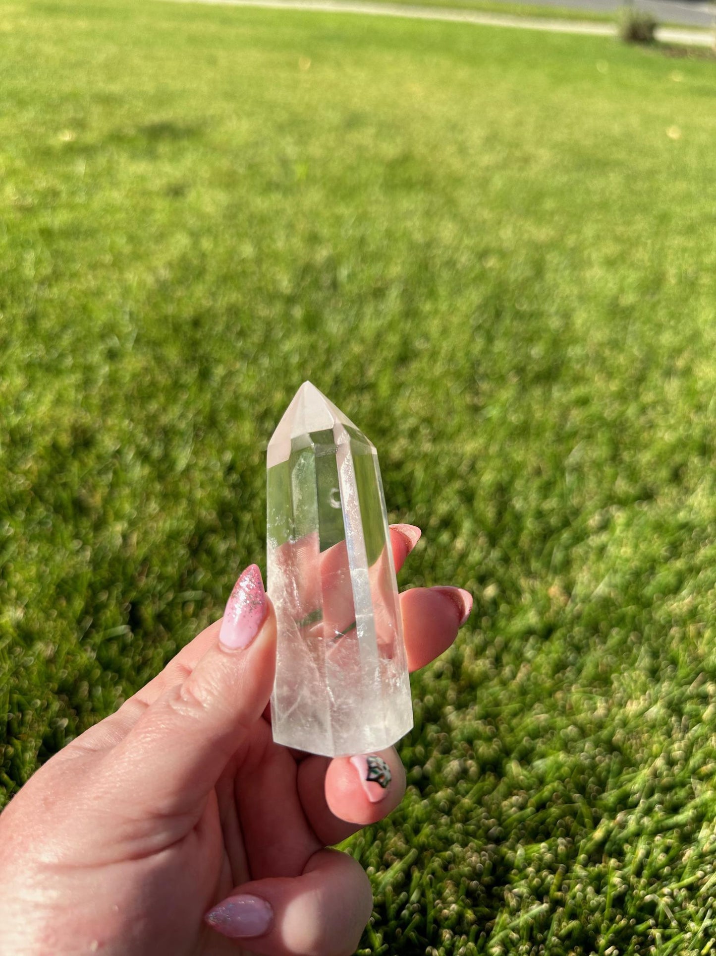 Beautiful 2.5" Clear Quartz Crystal - Amplifying Energy & Clarity