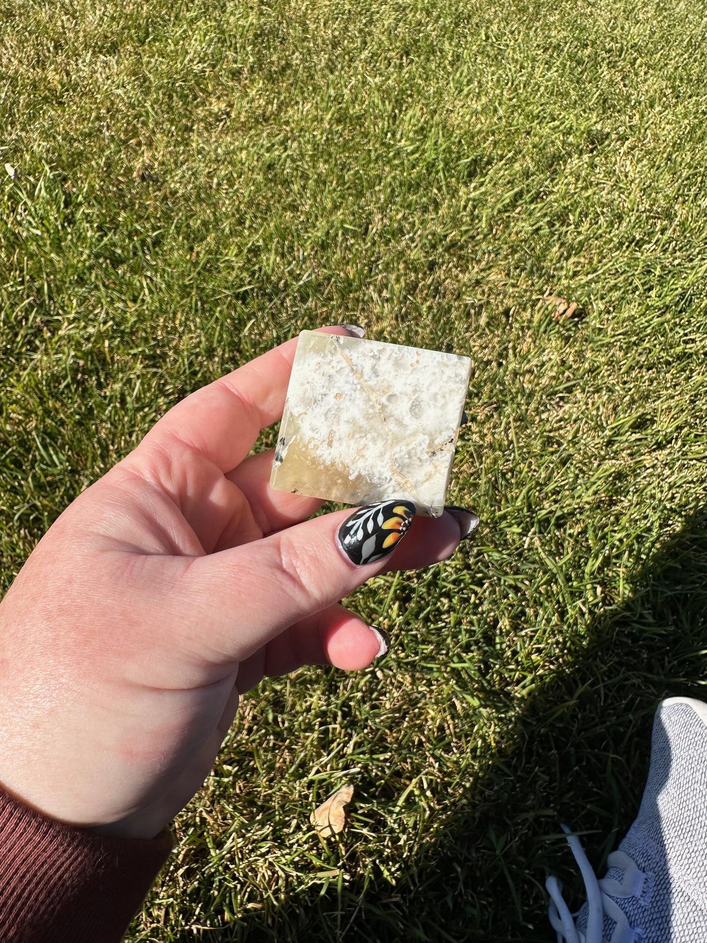 Dendritic Opal Cube – 1.69 Inches – Stone of Growth and Inner Peace